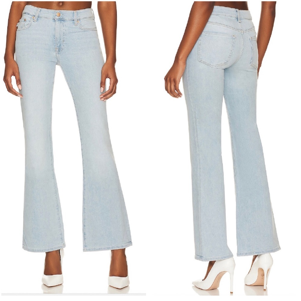 11 LOVERS + FRIENDS River Low Rise Ultra Flare Jeans Size 25 Key West $158